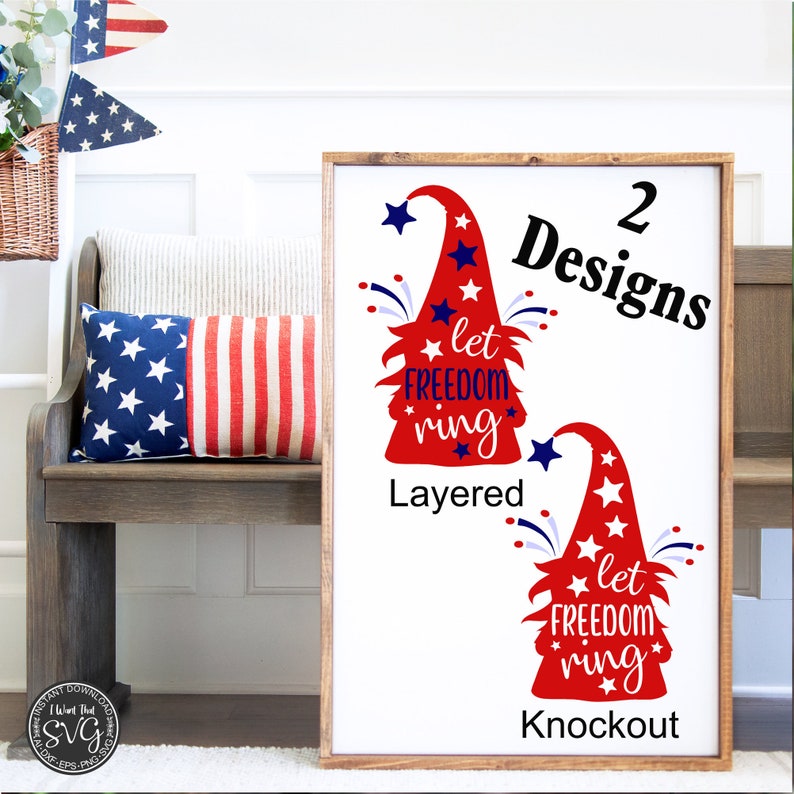 Download 4th of July Svg Gnome Svg Freedom Svg Patriotic Svg | Etsy