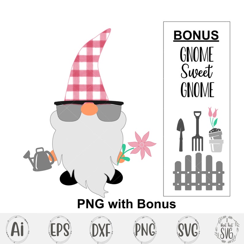 Download Gnome Svg Garden Svg Spring Svg Home Svg Shirt Svg | Etsy