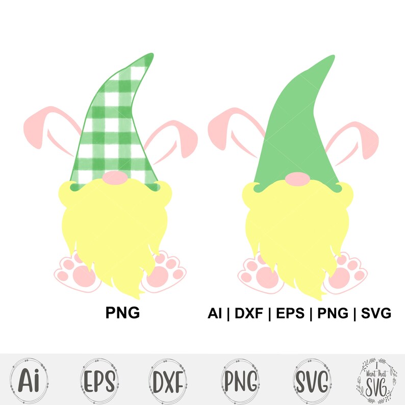 Download Easter Svg Gnome Svg Spring Svg Bunny Ears Svg Bunny | Etsy