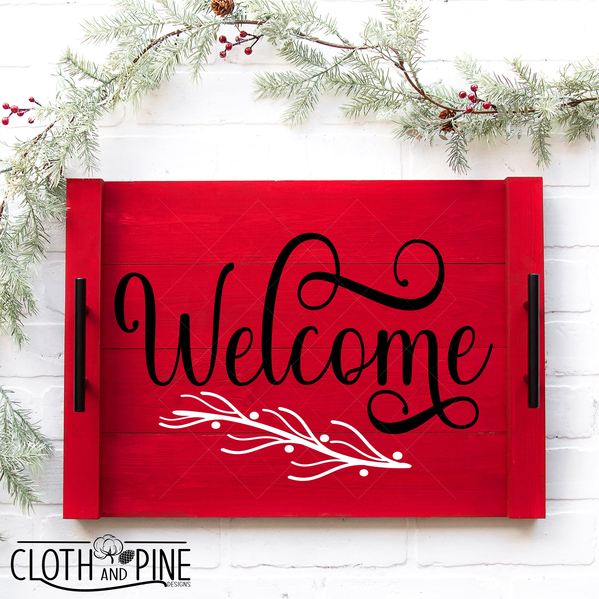 Christmas Welcome Sign Svg Welcome Svg Modern Farmhouse  Etsy