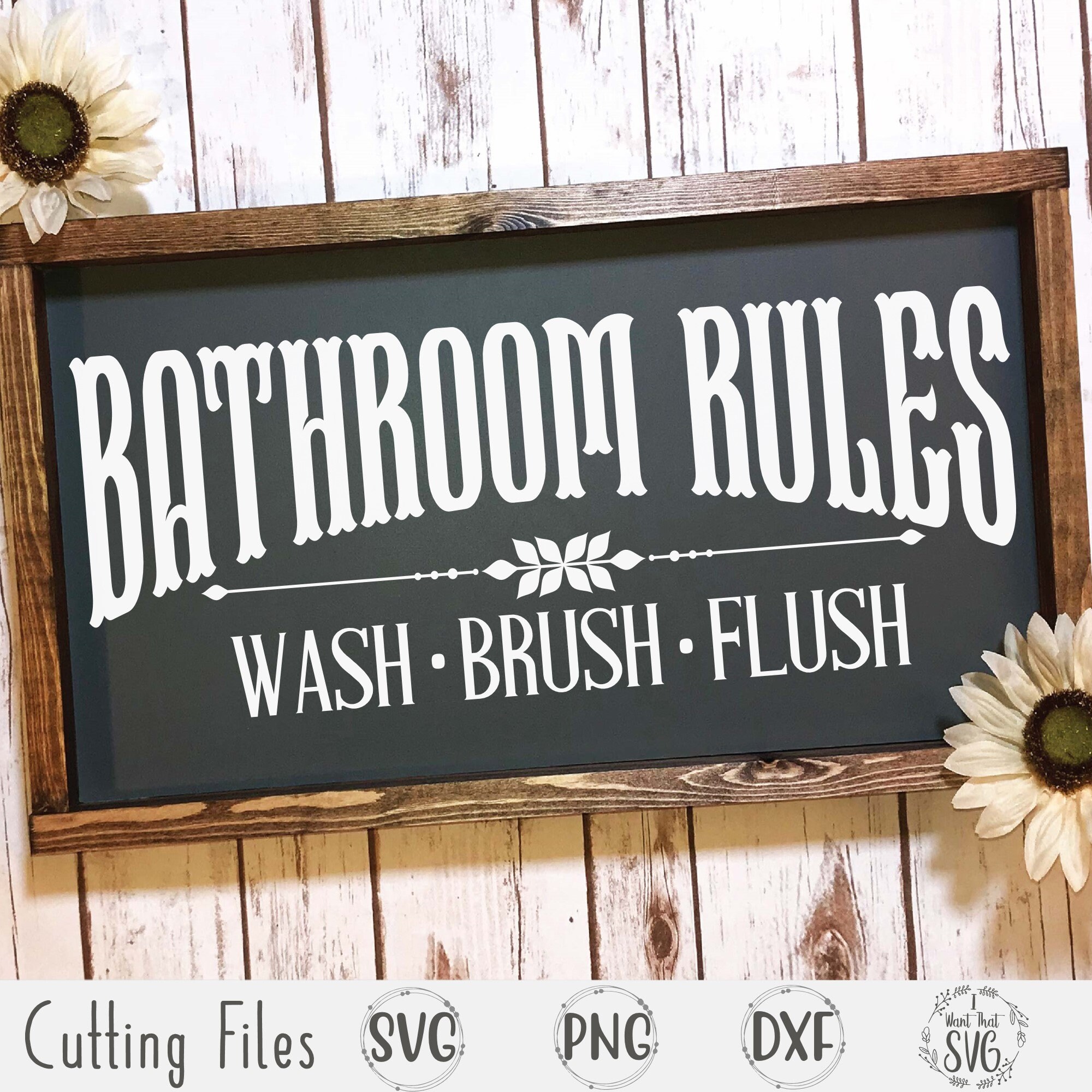 Bathroom Rules Svg Bathroom Svg Bathroom Sign Svg Etsy