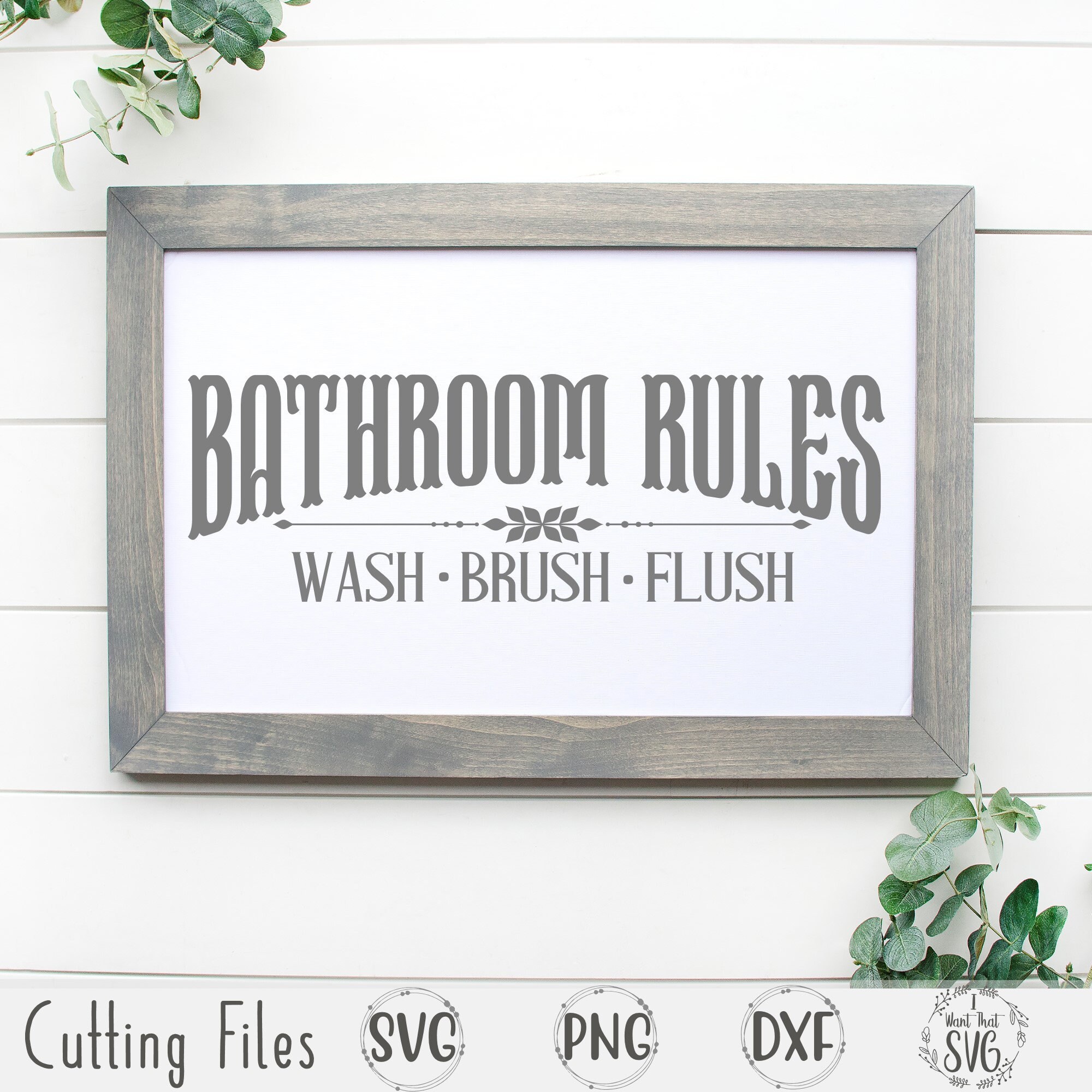 Bathroom Rules Svg Bathroom Svg Bathroom Sign Svg Etsy