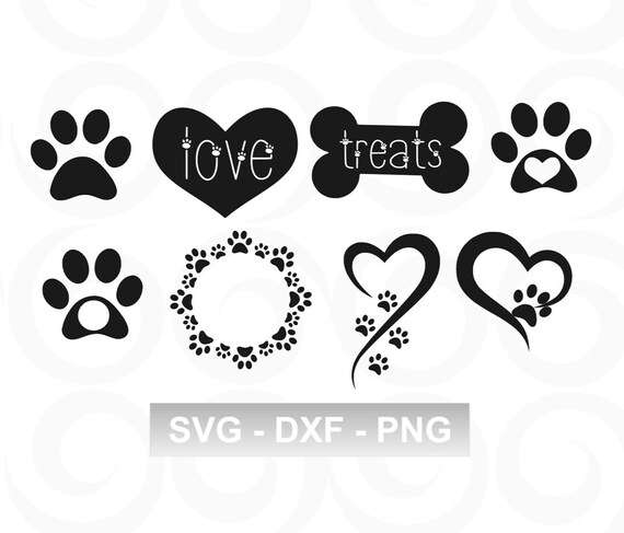 Download Dog SVG Paw SVG Pet SVG Paw Print Svg Heart Svg | Etsy