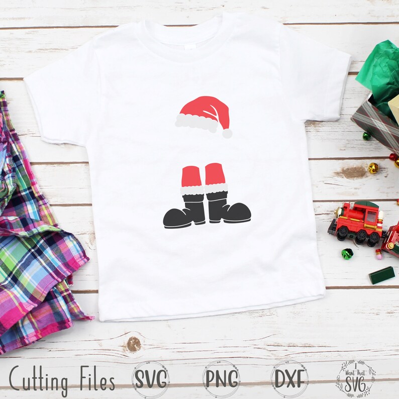 Cricut -Silhouette Santa Hat Svg Santa Boots Svg Christmas Svg Boy Santa Svg Santa Legs Svg Christmas Svg Girl Santa Claus Svg