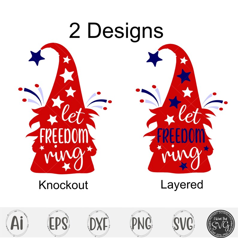Download 4th of July Svg Gnome Svg Freedom Svg Patriotic Svg | Etsy