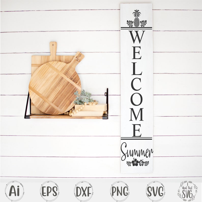 Download Welcome Summer Svg Vertical Sign Svg Welcome Sign Svg | Etsy