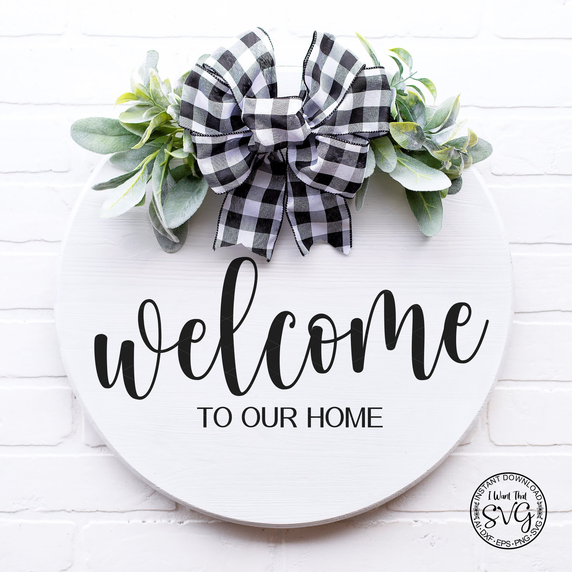 Svg Home Svg Wreath Svg Door Sign Svg Greeting Etsy