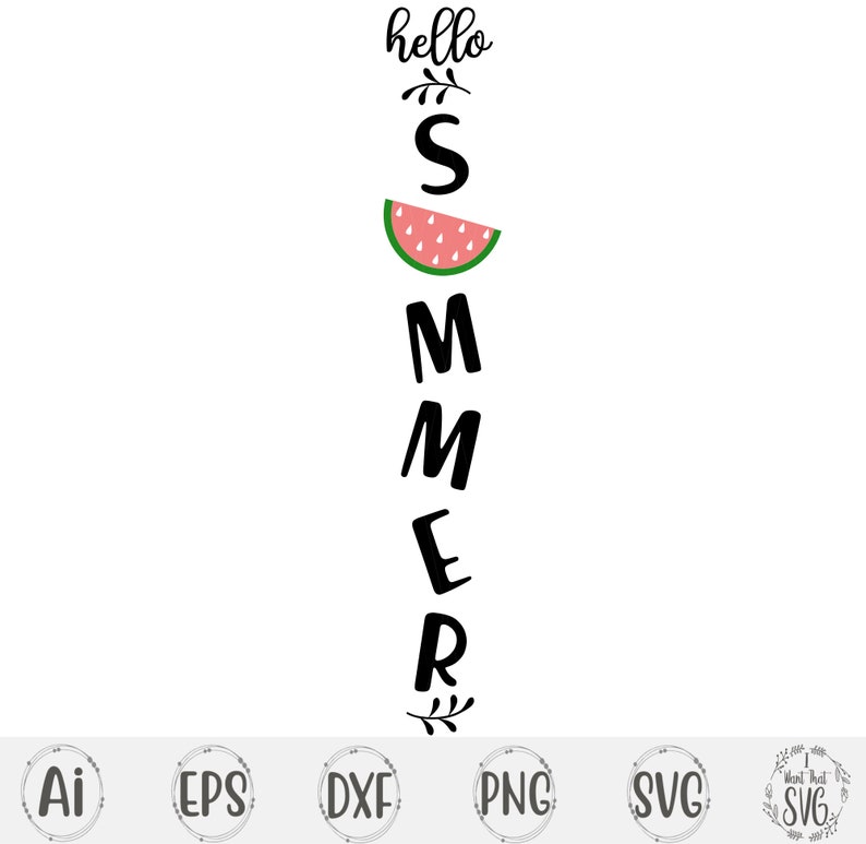Download Hello Summer Svg Porch Sign Svg Vertical Sign Svg Hello | Etsy