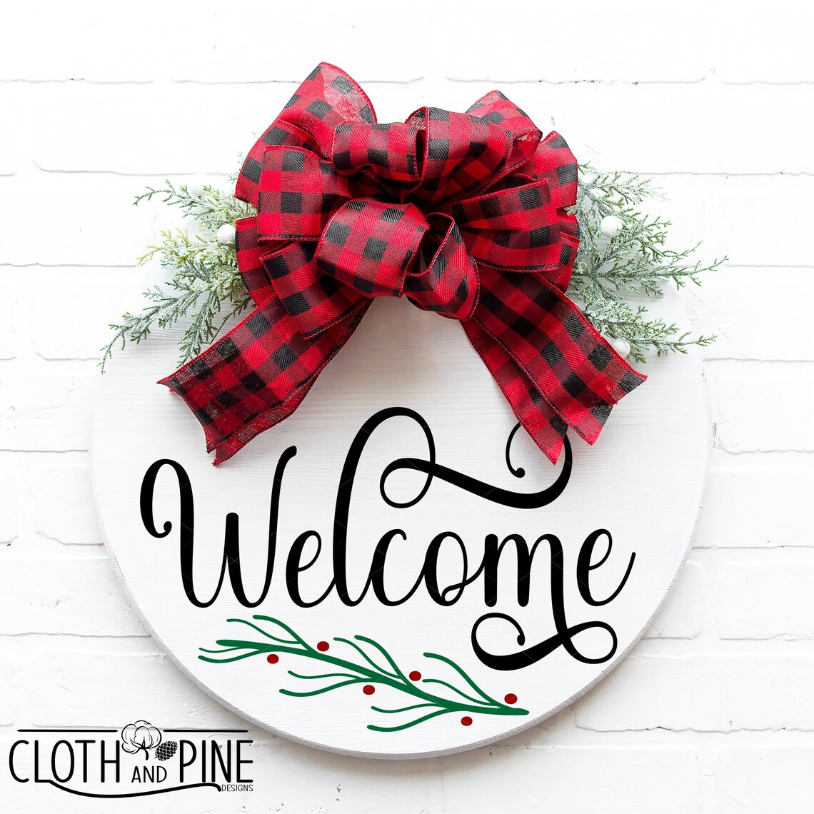 Christmas Welcome Sign Svg Welcome Svg Modern Farmhouse  Etsy