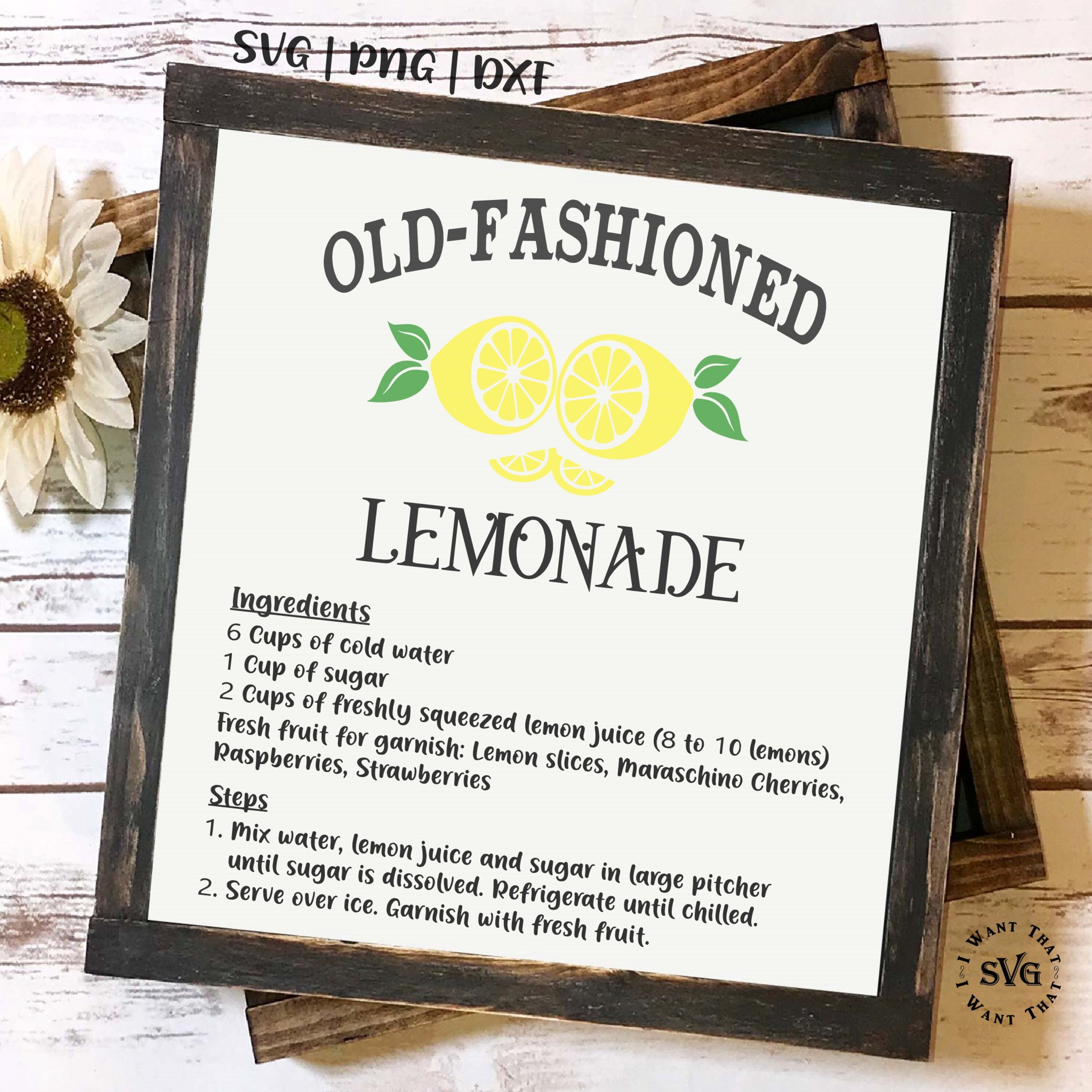 Lemonade SVG Kitchen Sign SVG Lemons SVG Wood Signs Svg Etsy