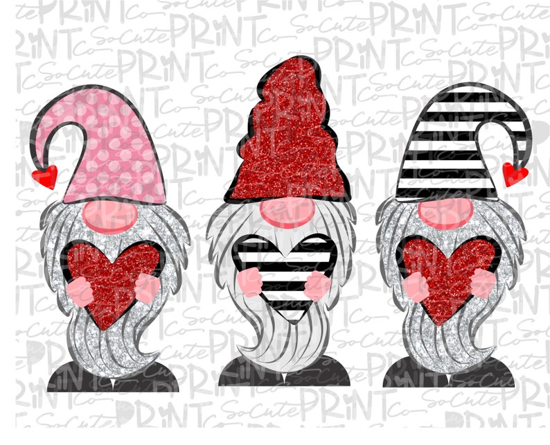 Download Valentines Day Valentine gnome trio clipart Valentine png ...