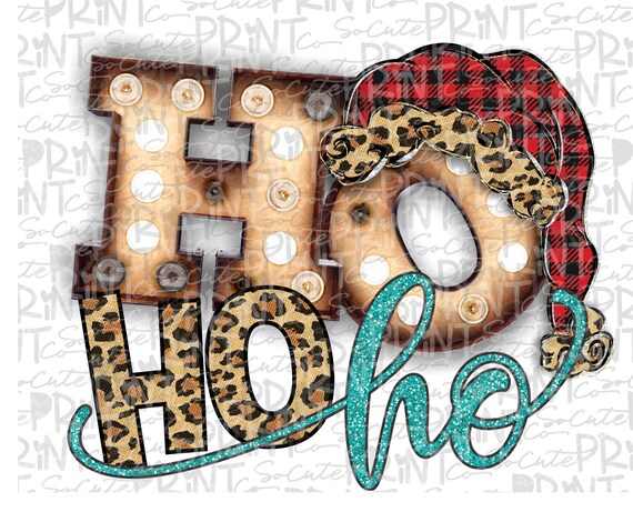 leopard christmas hat