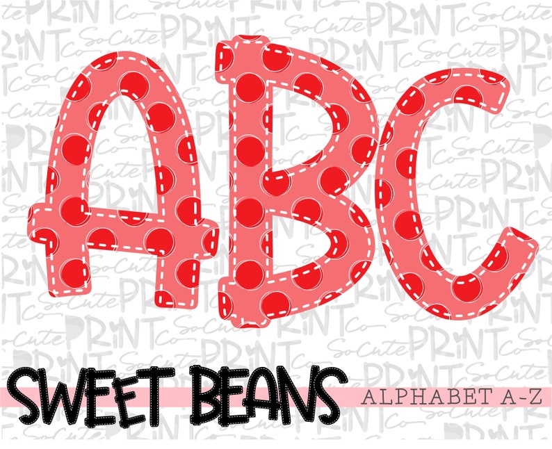 Download Art Collectibles Clip Art 4 Full Alphabets Sweet Beans Printable Font 4th Of July Png File For Sublimation Alphabet Bundle Alpha Pack Create Your Own Words