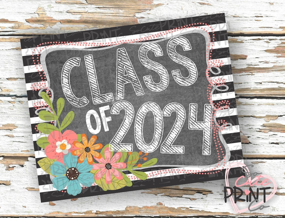 Last day of school sign Class of 2024 printable back to Etsy