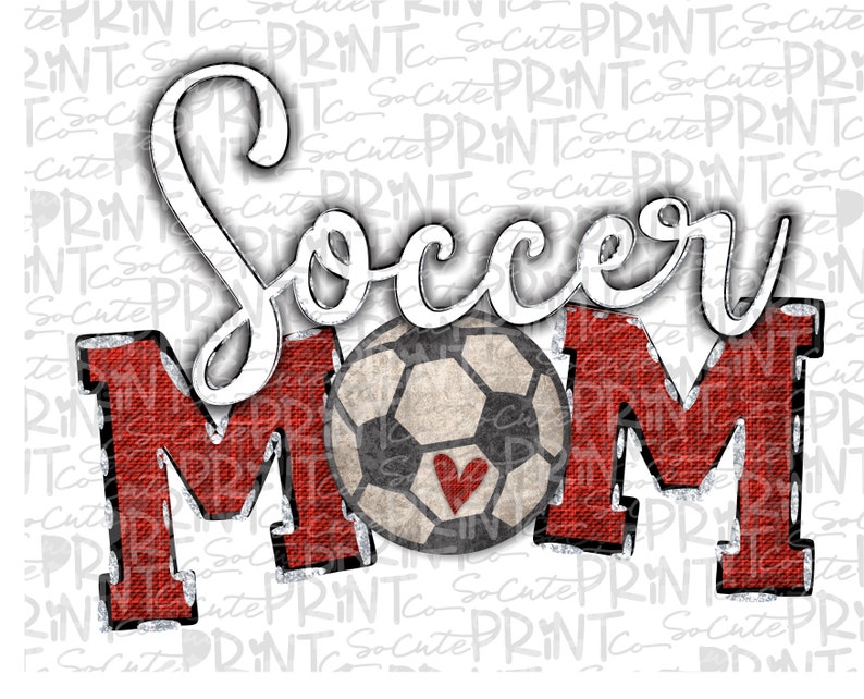 Soccer Mom Soccer Clipart Transparent PNG File for - Etsy