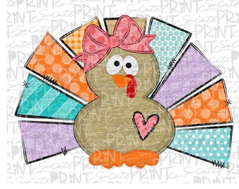 Turkey, Thanksgiving turkey sublimation design, PNG file for sublimation, Fall PNG, printable, Turkey clip art, Thanksgiving design
