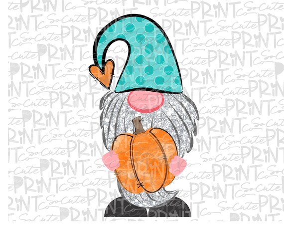 Home & Living Gnome Gnome with pumpkin sublimation design Fall PNG PNG ...