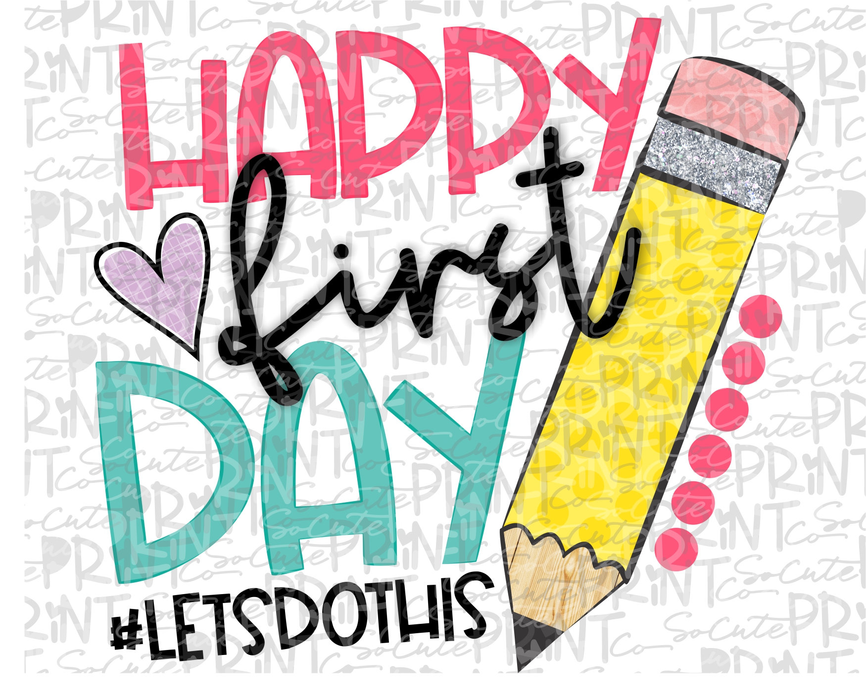School Happy First Day of School Clipart Pencil Clipart Etsy Australia