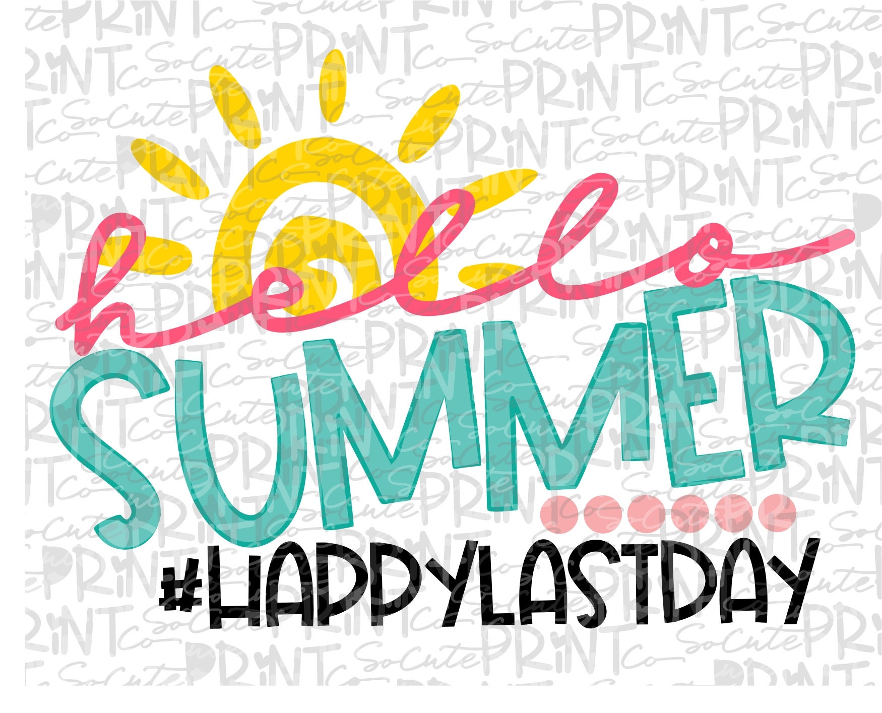 School Happy last day of school clipart Have a great summer Etsy