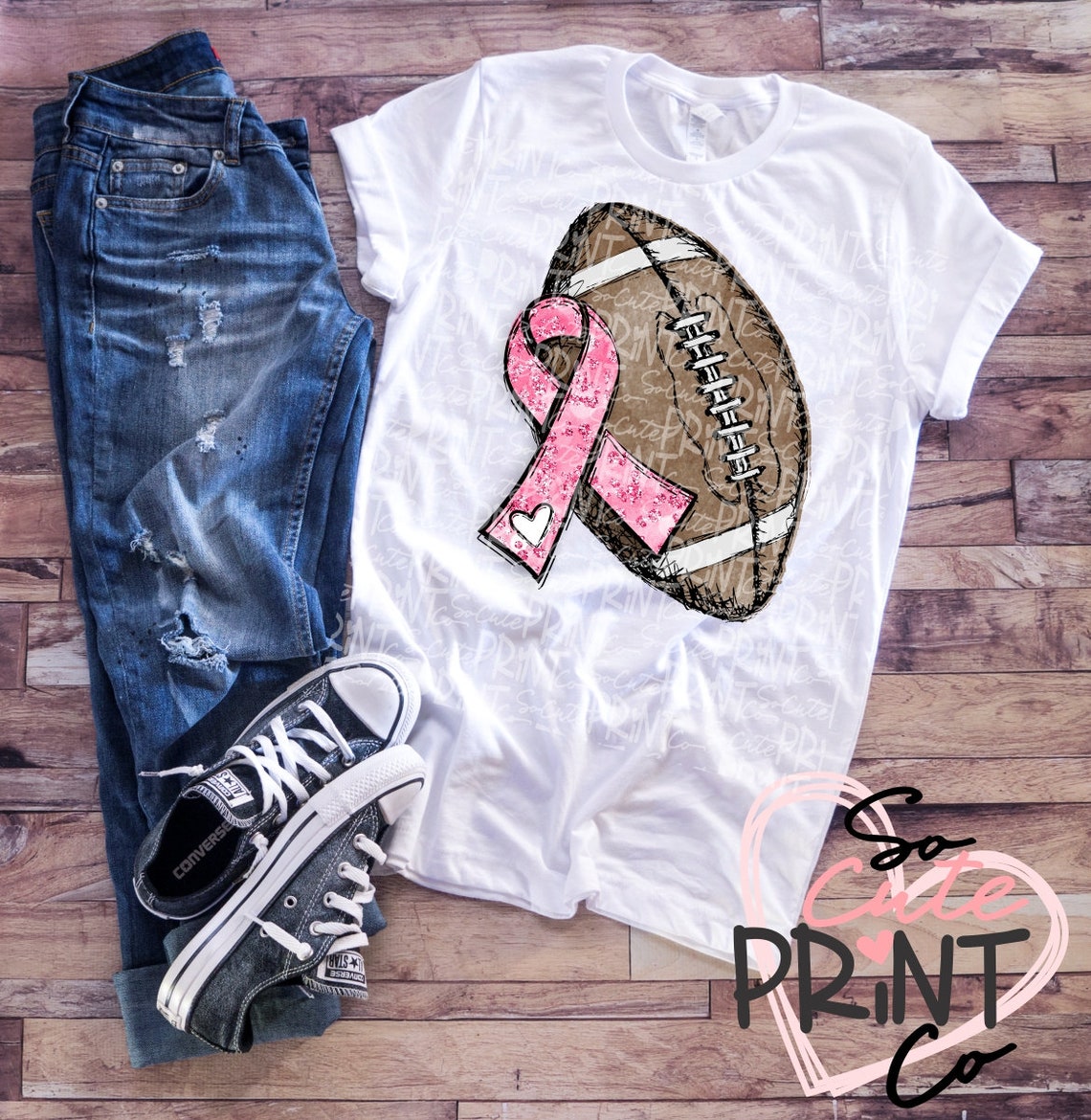 Awareness Pink Ribbon Clipart Football Breast Cancer - Etsy