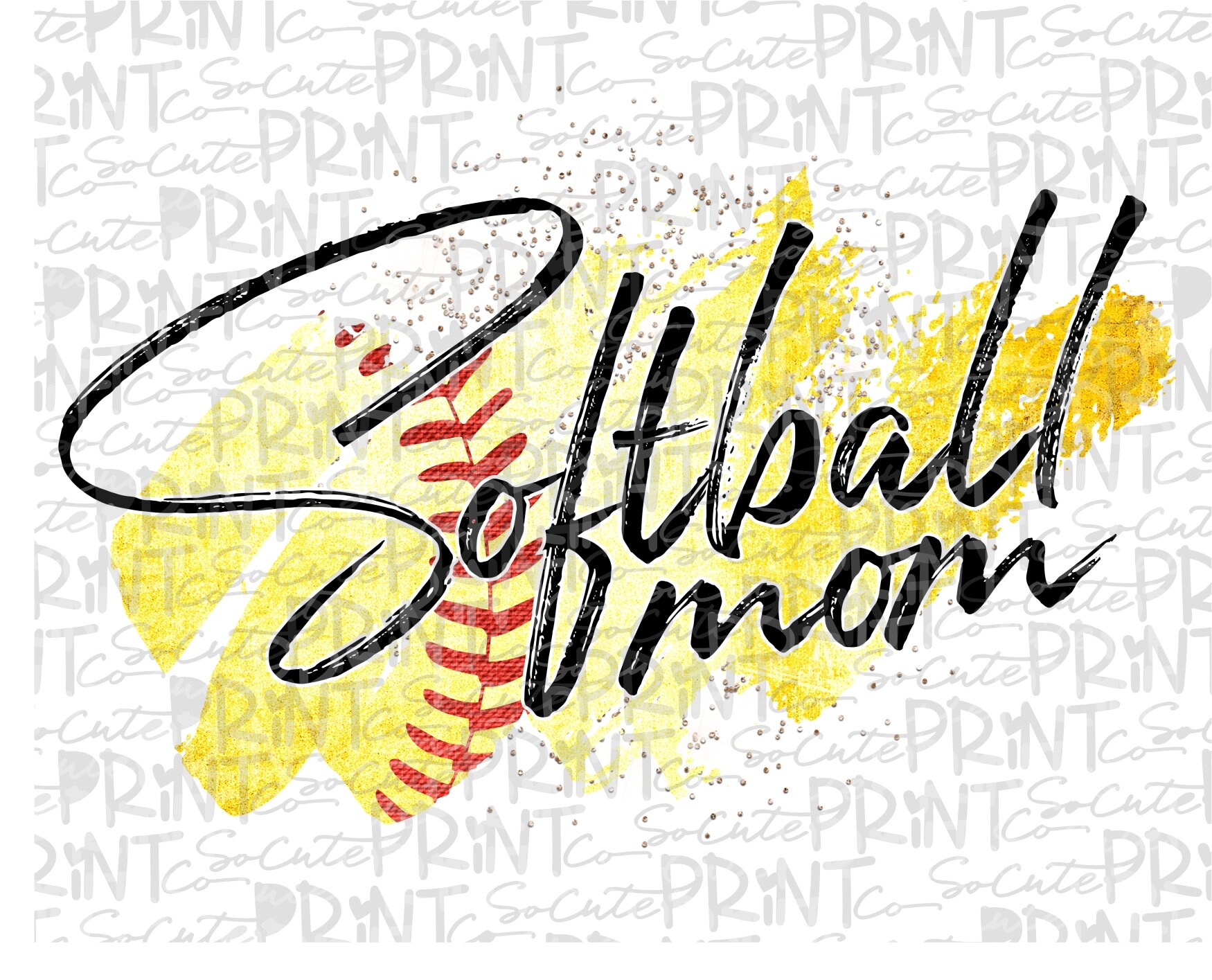 Softball Mom tis the season softball clipart PNG file for Etsy