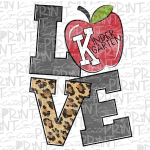 Back to school, Kindergarten clipart, transparent PNG file for sublimation, first day of school, apple printable, kindergarten printable