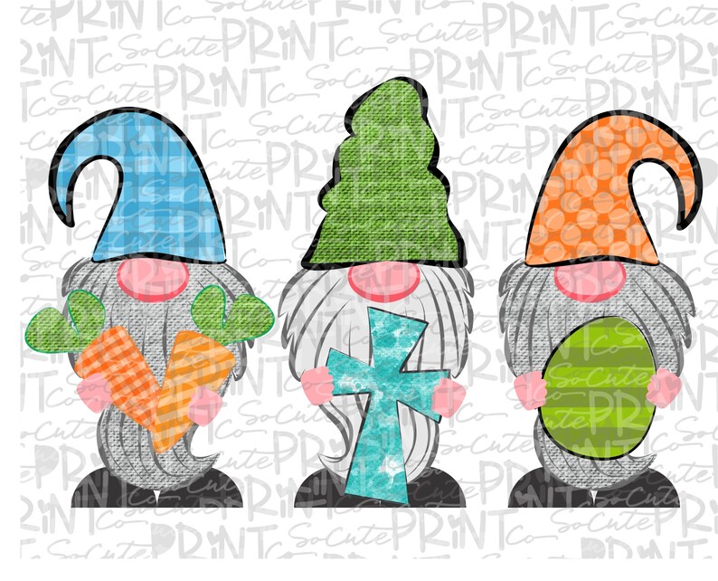 Download Easter gnome clipart 3 gnome Easter egg png file for | Etsy
