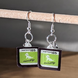 Nintendogs Cartridge  - Dangle Earrings