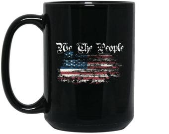 Details about / Sasseville Family American Flag Gift Coffee Mug