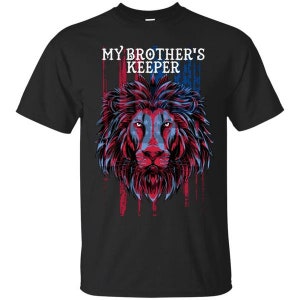 USA flag shirt, American flag shirt, Gift for Dad, Son, Brother, Patriotic Shirt for Men, 4th of july shirt - My Brother&#39;s Keeper