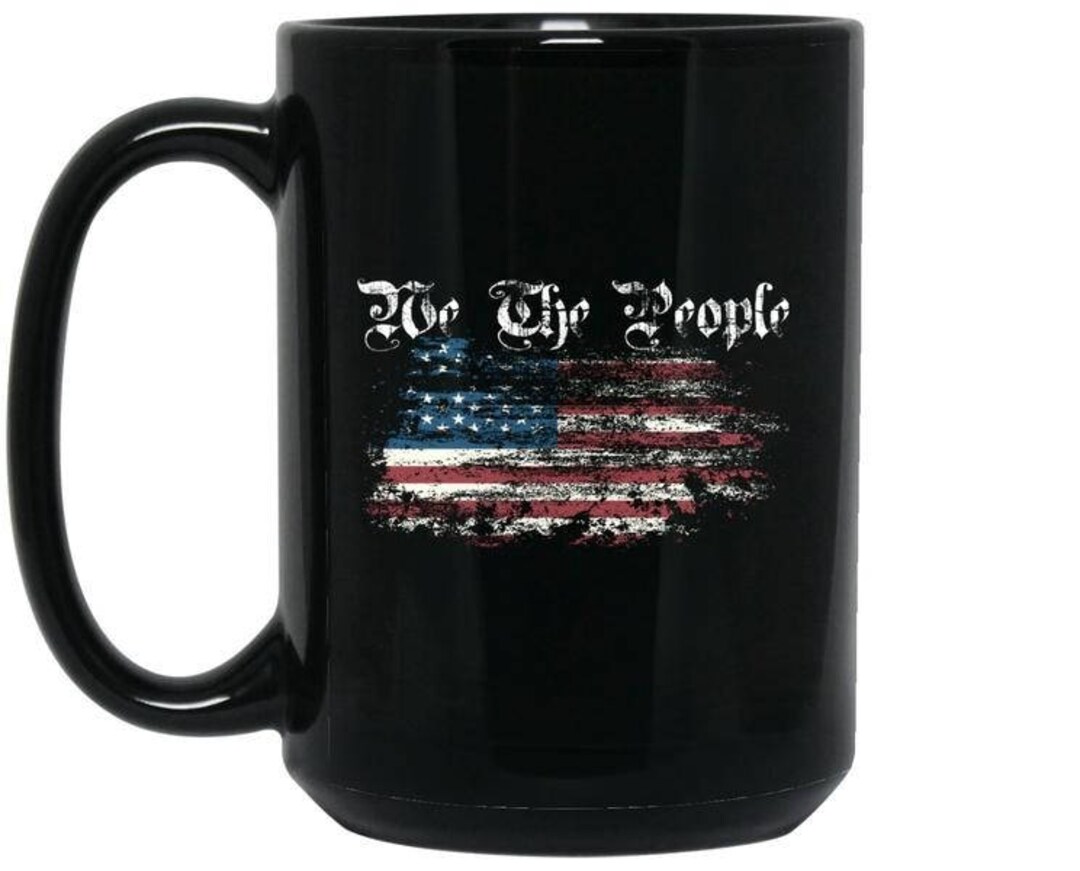 We the People Patriotic Mugs, American Flag Mug, United States ...