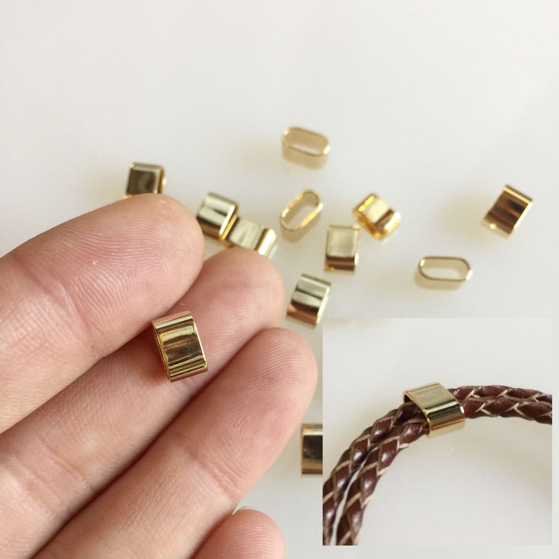 Cord Slide Bead Metal Bead Slider 6mmx10mmx5.5mm 3.5mm Etsy