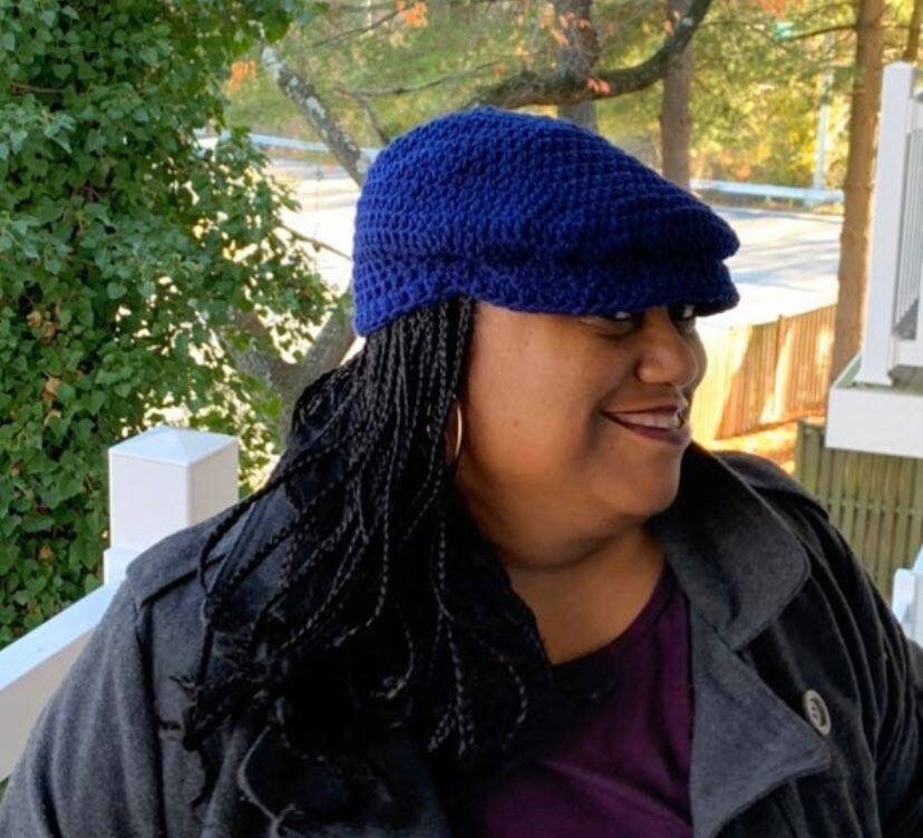 Pattern Only Crochet Kangol Hat With Brim Newsboy Style Beginner