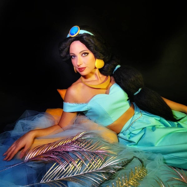Jasmine cosplay princess alta qualità personalizzabile su misura.  cosplay