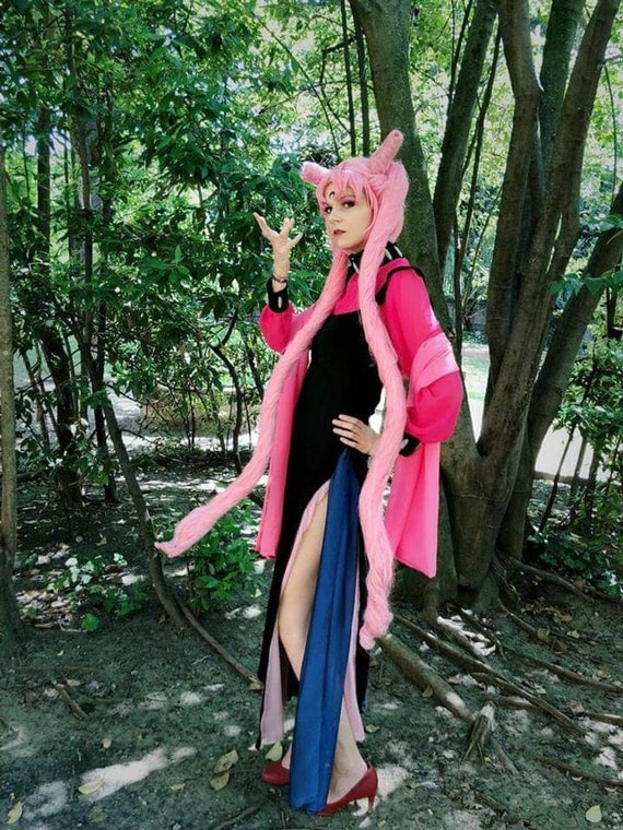 Black Lady Sailor Moon Cosplay, Chibiusa Alta Qualità Cosplay  Personalizzabile 