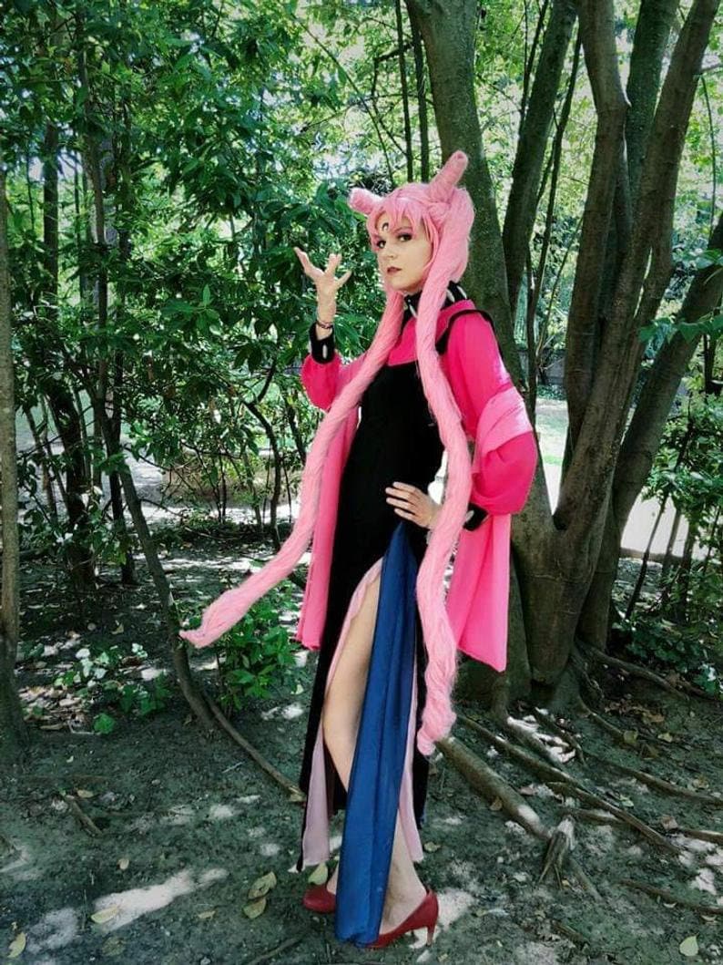 Black Lady Sailor Moon Cosplay, Chibiusa Alta Qualità Cosplay