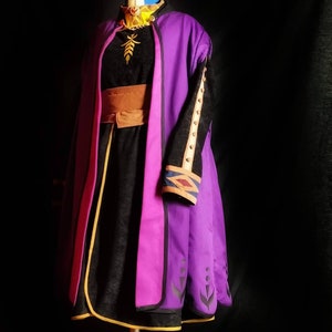 Vestito Anna Frozen 2, Cosplay Anna Frozen 2, princess Frozen alta qualità personalizzabile