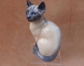 Siamese Cat, Siamese cat, Porcelain, Copenhagen, Royal Copenhagen, Theodor Madsen