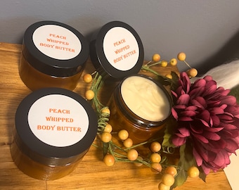 Peach whipped body butter