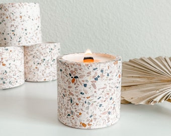 Speckled Terrazzo 6oz Soy Wax Candle