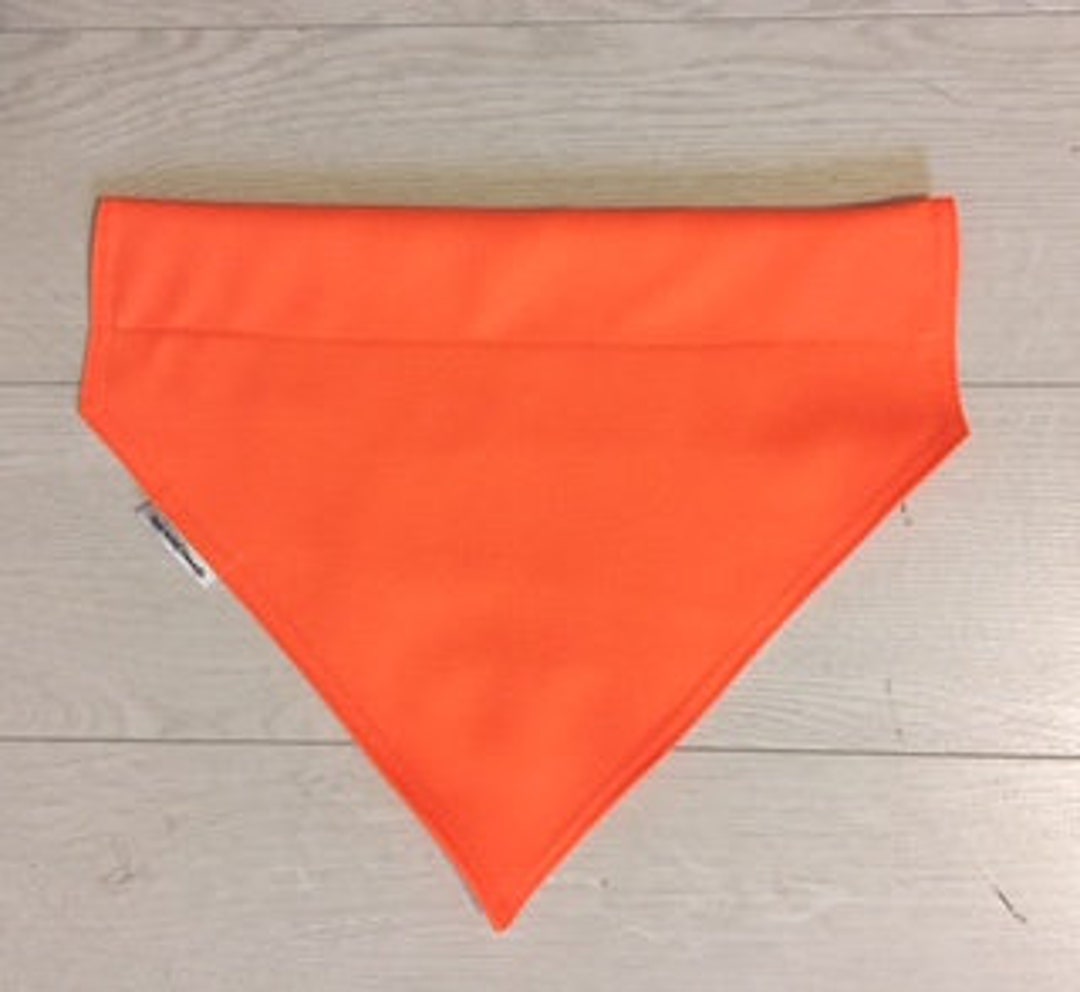 Dog Bandana/ Hunter Orange/ Dog Hunting Bandanas/ Orange Dog Collar