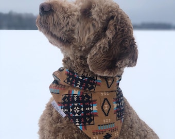 Dog Bandanas, 54 fabrics, Slides over Collar, Dog Bandanas, Pet Accessories,Canadian Handmade, Dog Neckwear, Stylish Dog, Hockey Pet Bandana