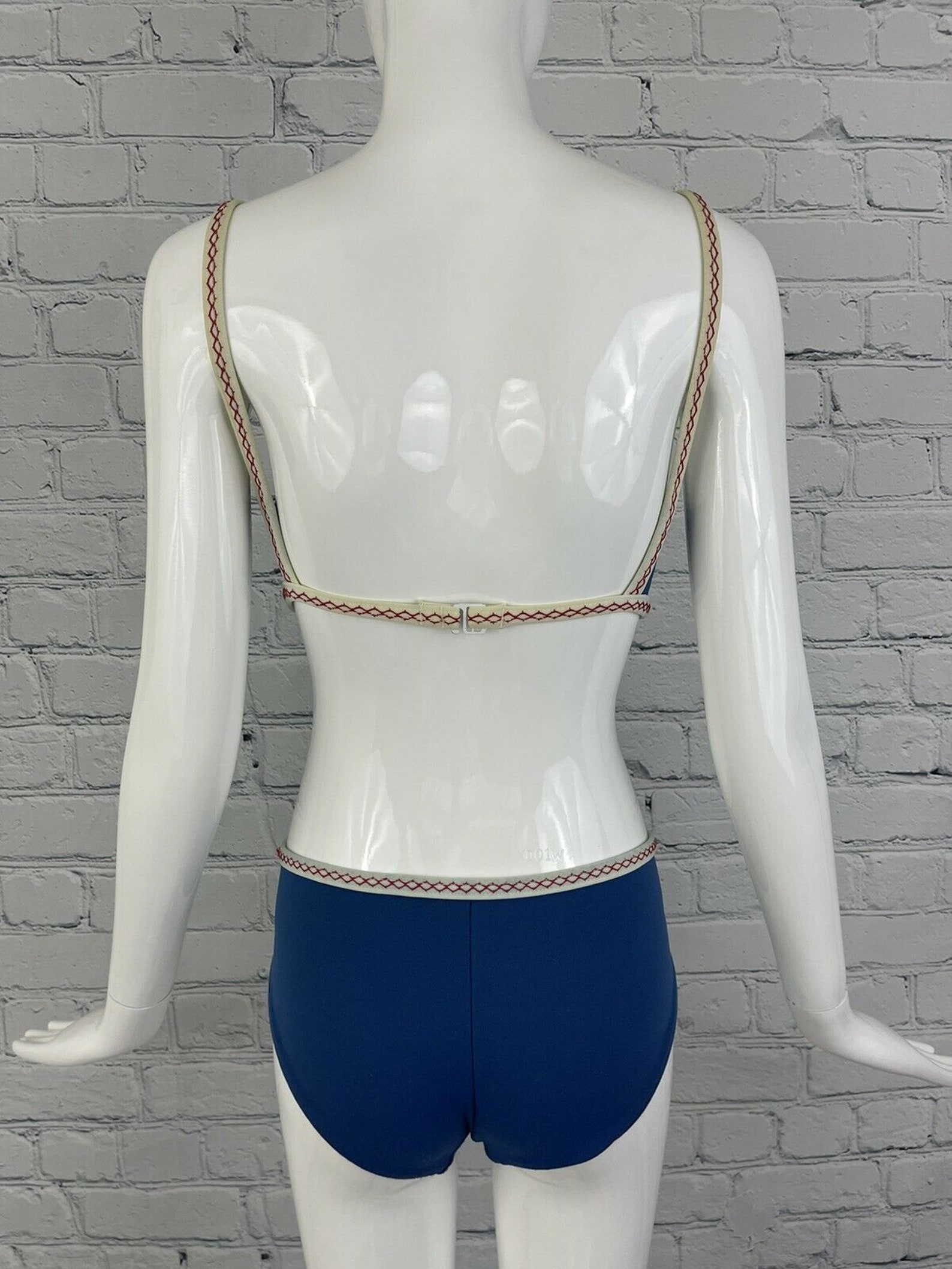 blue monokini
