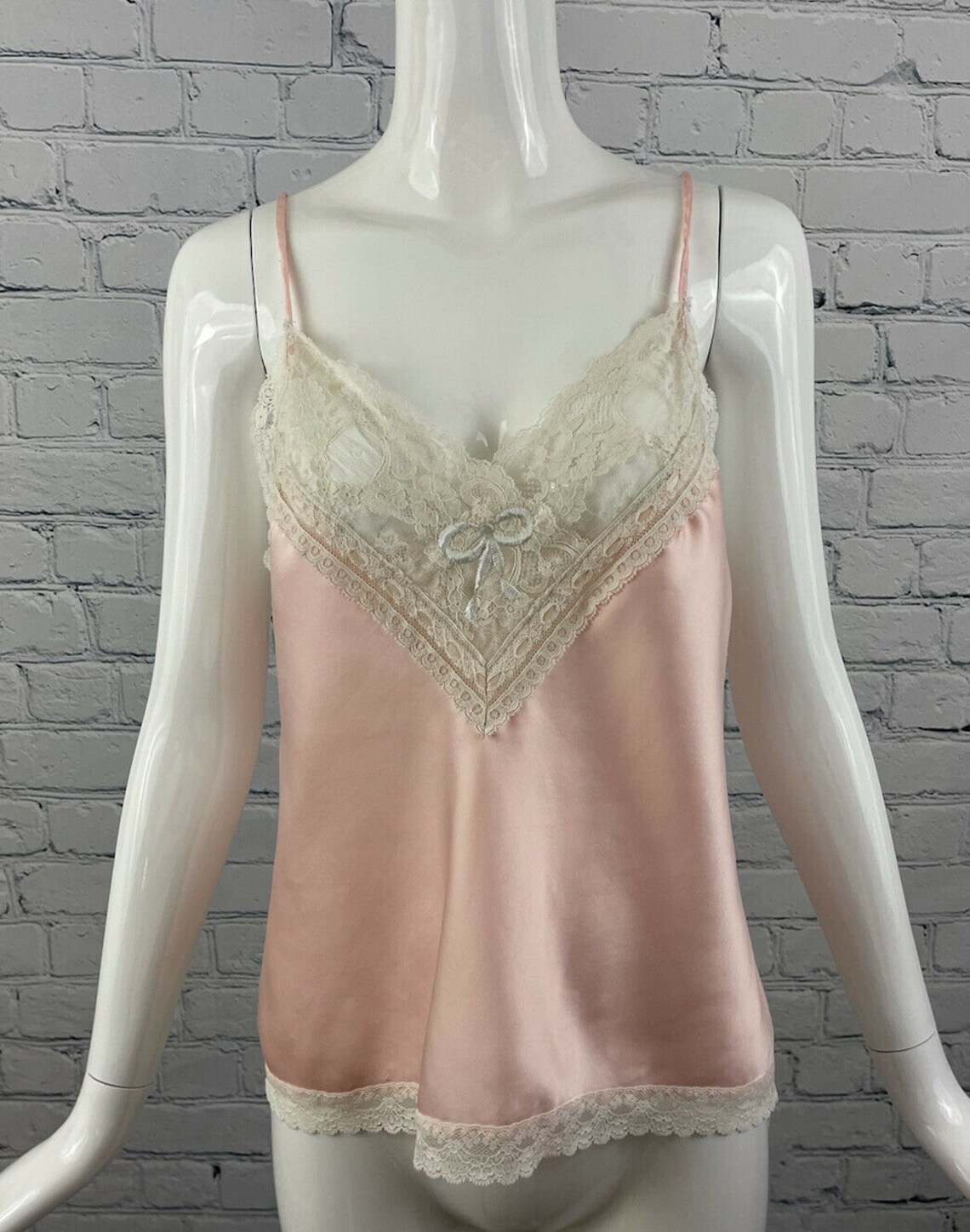 Christian Dior 80s Vintage Pink White Lace Lingerie Camisole | Etsy