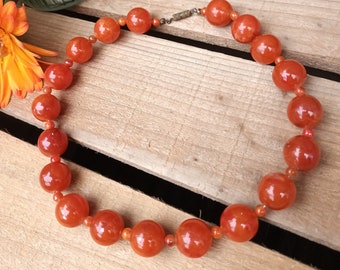 Vintage Orange Necklace