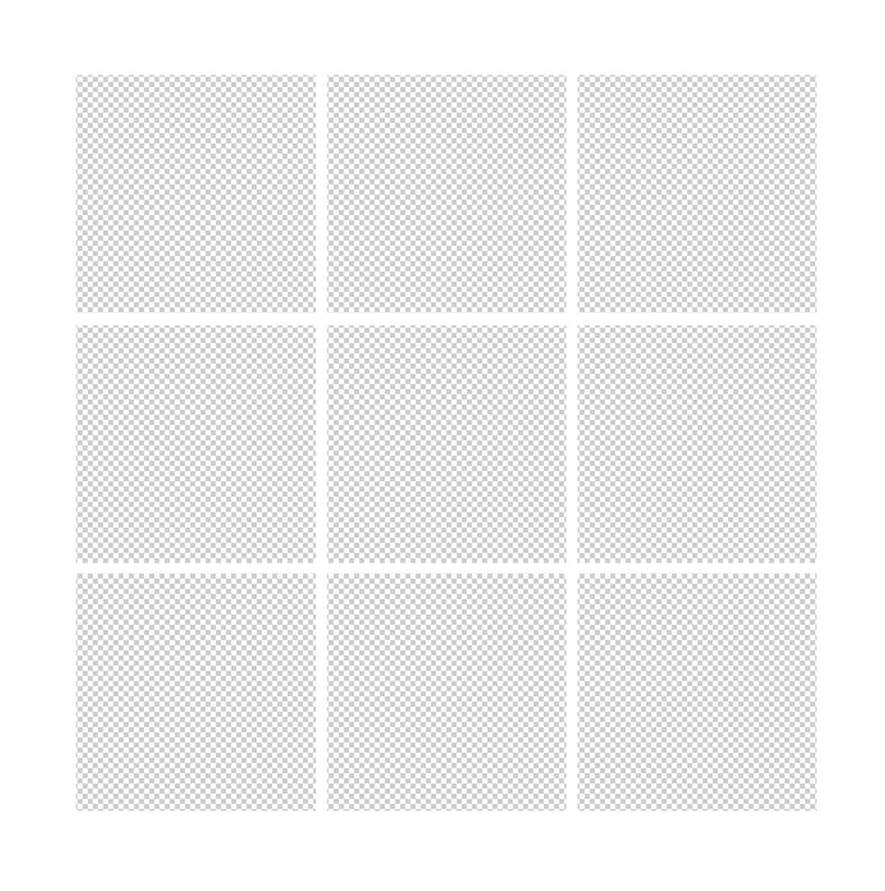 In the Box Template 9 Box White Grid Square Etsy