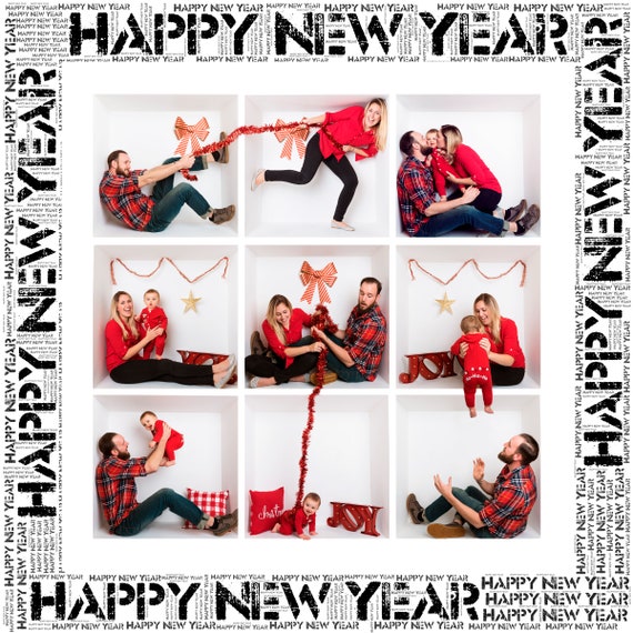 In the Box Photography HAPPY NEW YEAR 9 Box and Christmas/ Holiday 