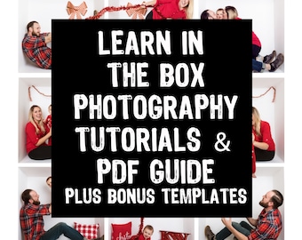 Learn In the Box Photography with The Comprehensive GUIDE & GIANT BUNDLE Pack, pdf guide, video tutorials , marketing,  photoshop edit,