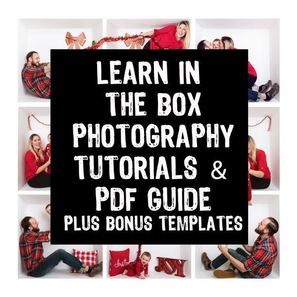 Learn In the Box Photography with The Comprehensive GUIDE & GIANT BUNDLE Pack, pdf guide, video tutorials , marketing,  photoshop edit,