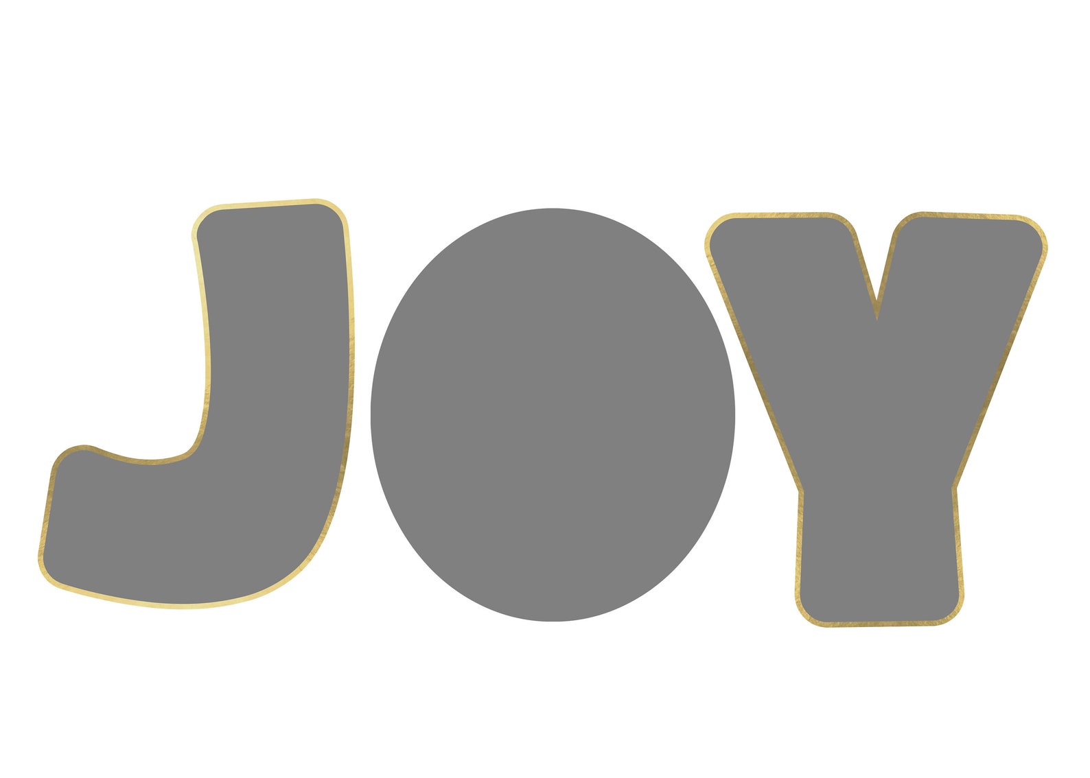 5x7 DELUXE Joy Deluxe Bubble Letters Holiday/ Christmas/ Boho Etsy